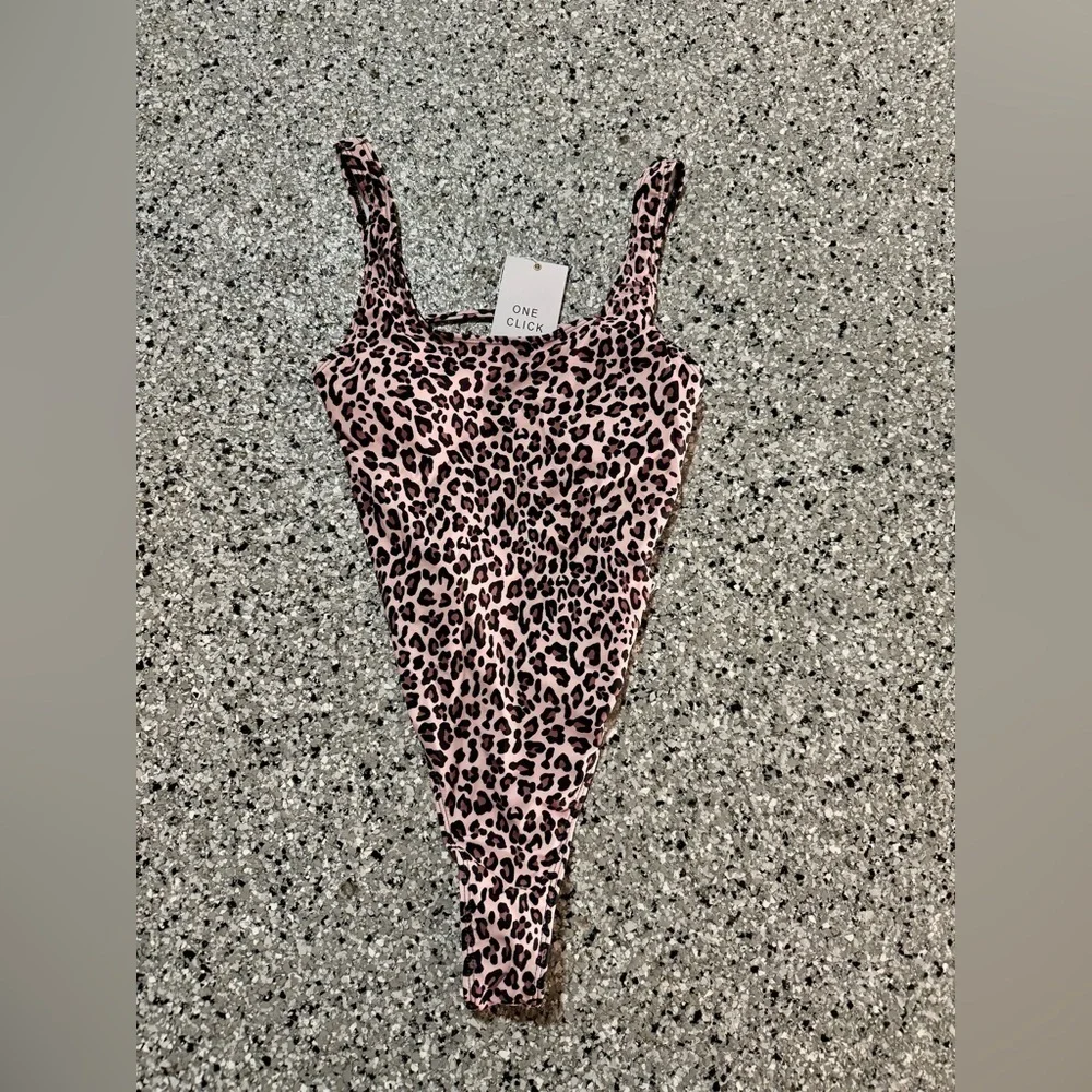 Removable Padding Leopard Monokini - Picture 7 of 7